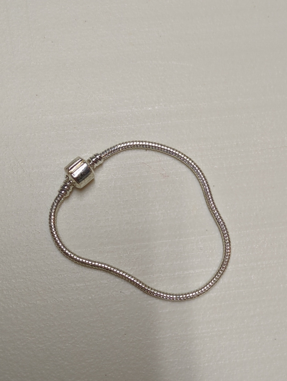 Sterling Silver Snake Chain Bracelet - Silver